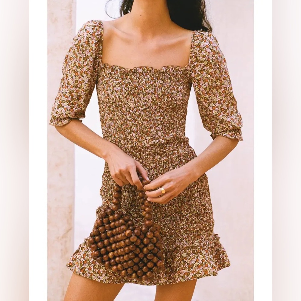 NWT Faithfull the Brand- ES SAADA MINI DRESS - Size S, USA 4
